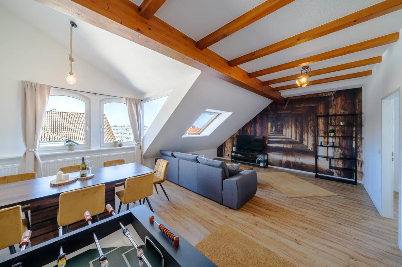 Stylisches Penthouse Zentral Tischfussball 100M2 Wii Hannover Eksteriør bilde