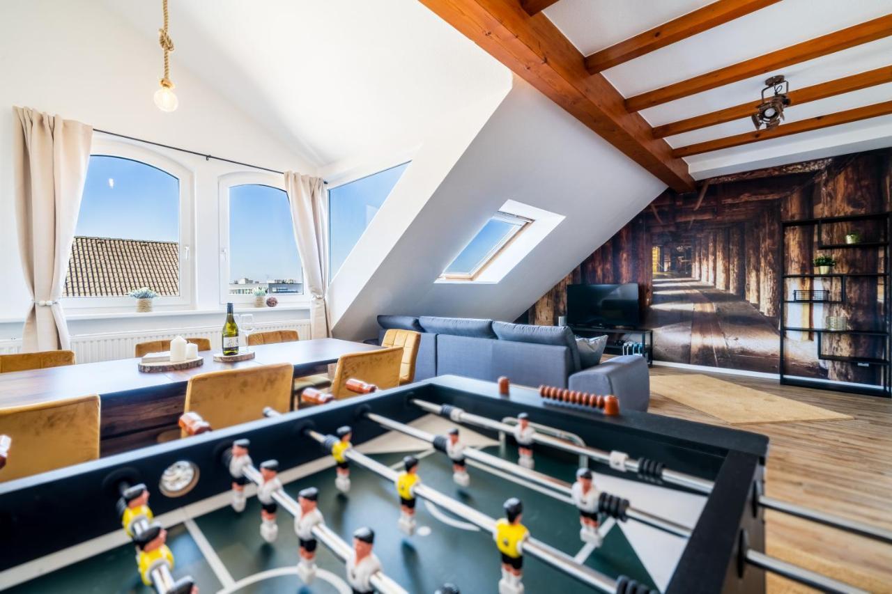 Stylisches Penthouse Zentral Tischfussball 100M2 Wii Hannover Eksteriør bilde
